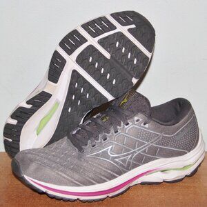 Mizuno Wave Inspire 18 Running Shoes Womens 8 Grey Stability Overpronation